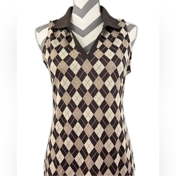 Madden NYC Junior's Sleeveless V-Neck Polo Dress - Size L - Picture 4 of 10